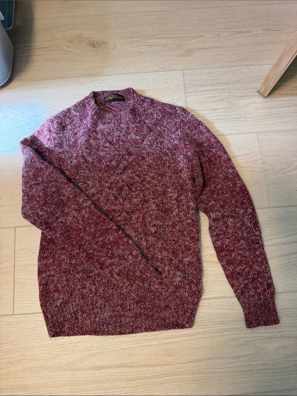 Marled Red Crewneck Sweater